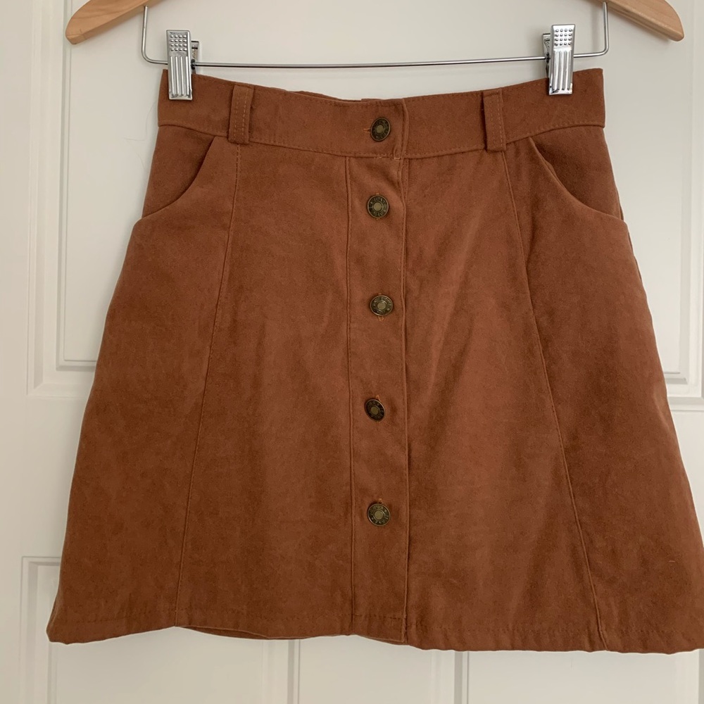 Boutique suede skirt